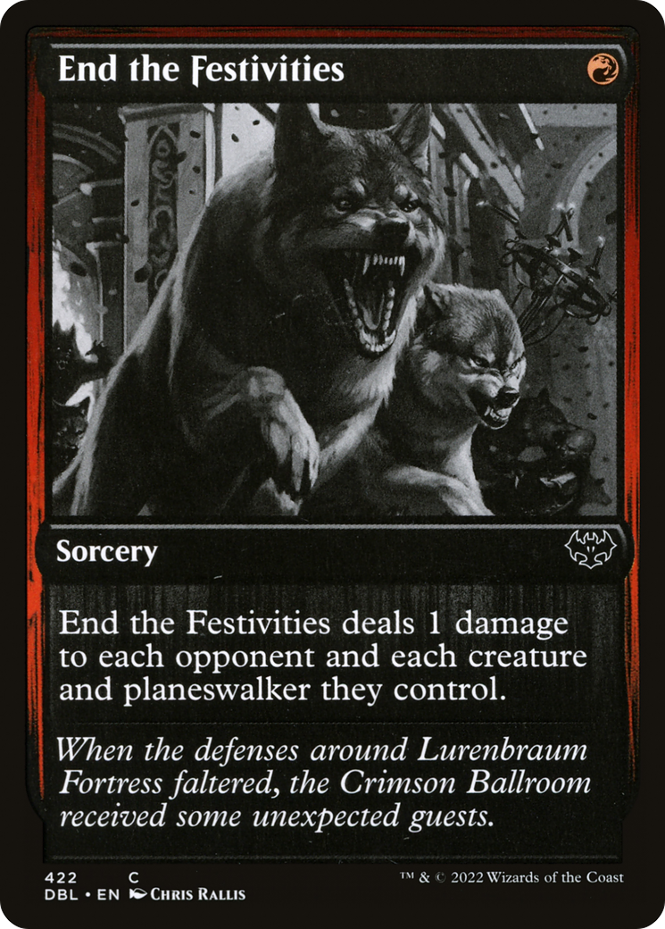 End the Festivities (DBL-422) [Innistrad: Double Feature] MTG Single Wizards of the Coast