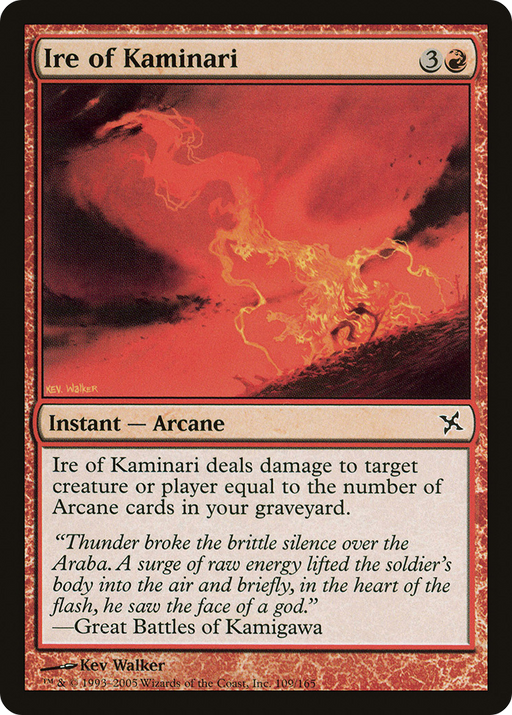 Ire of Kaminari (BOK-109) [Betrayers of Kamigawa] MTG Single Wizards of the Coast