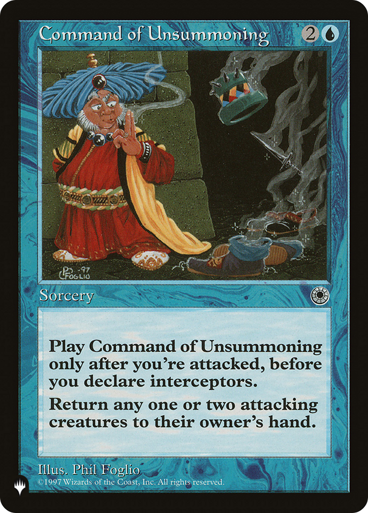Command of Unsummoning (LIST-POR-48) [Mystery Booster] The List MTG Single Wizards of the Coast