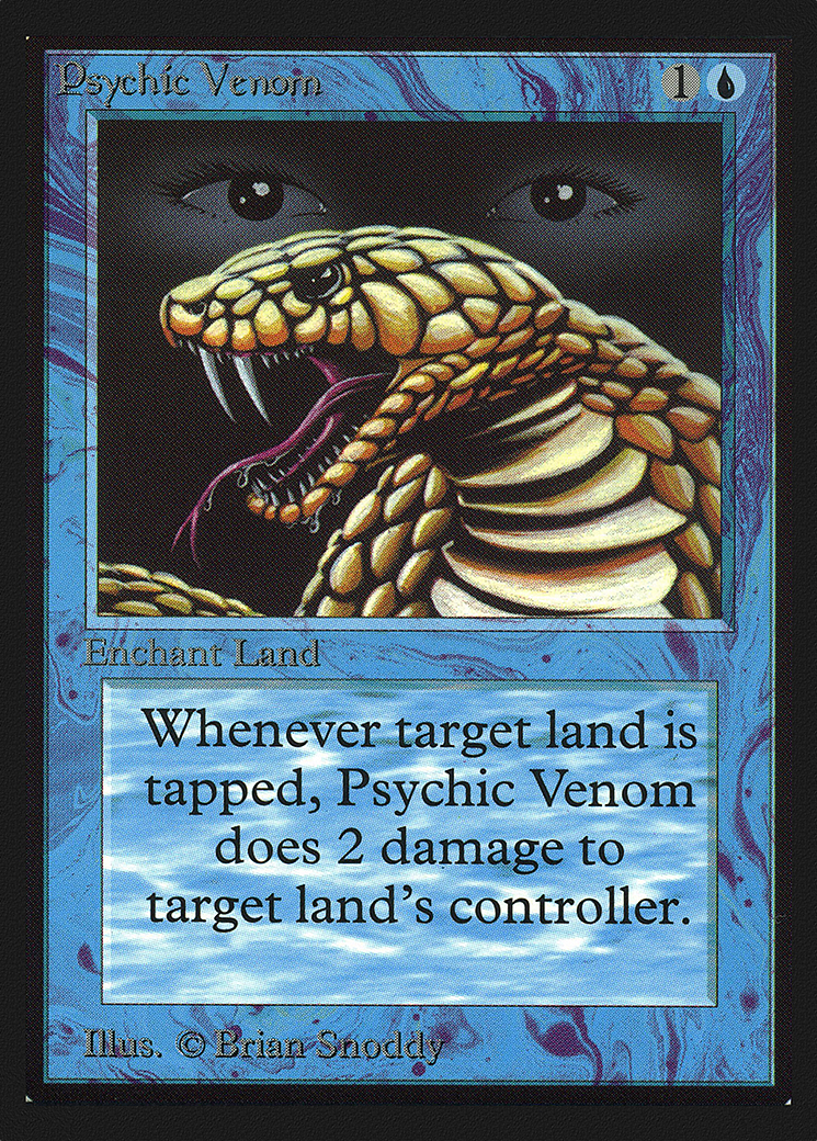 Psychic Venom (CED-076) [Collectors' Edition] MTG Single Wizards of the Coast