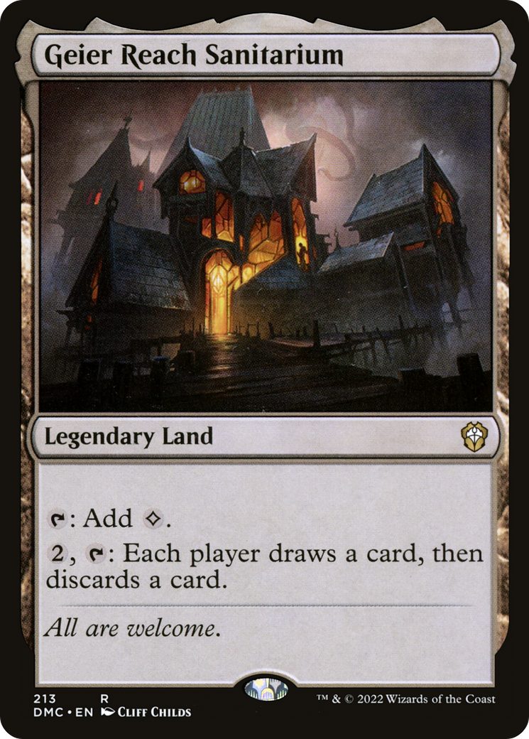 Geier Reach Sanitarium (DMC-213) [Dominaria United Commander] MTG Single Wizards of the Coast