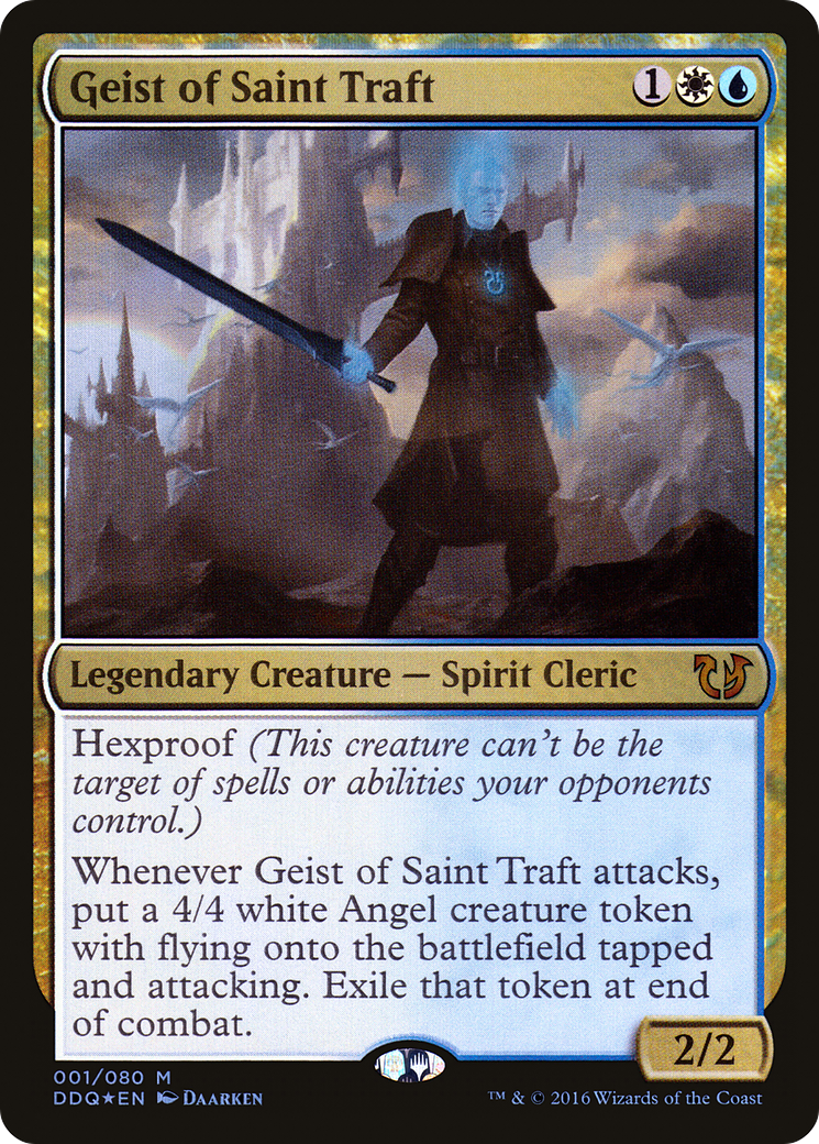 Geist of Saint Traft (DDQ-001) [Misc] Duel Decks: Blessed vs. Cursed Foil MTG Single Wizards of the Coast