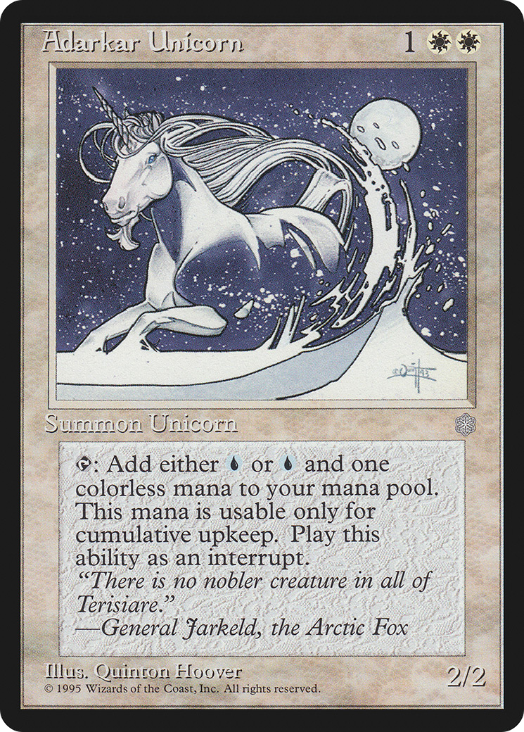 Adarkar Unicorn [Ice Age] MTG Single Magic: The Gathering