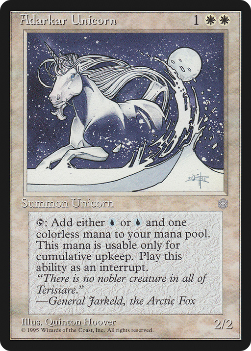 Adarkar Unicorn [Ice Age] MTG Single Magic: The Gathering