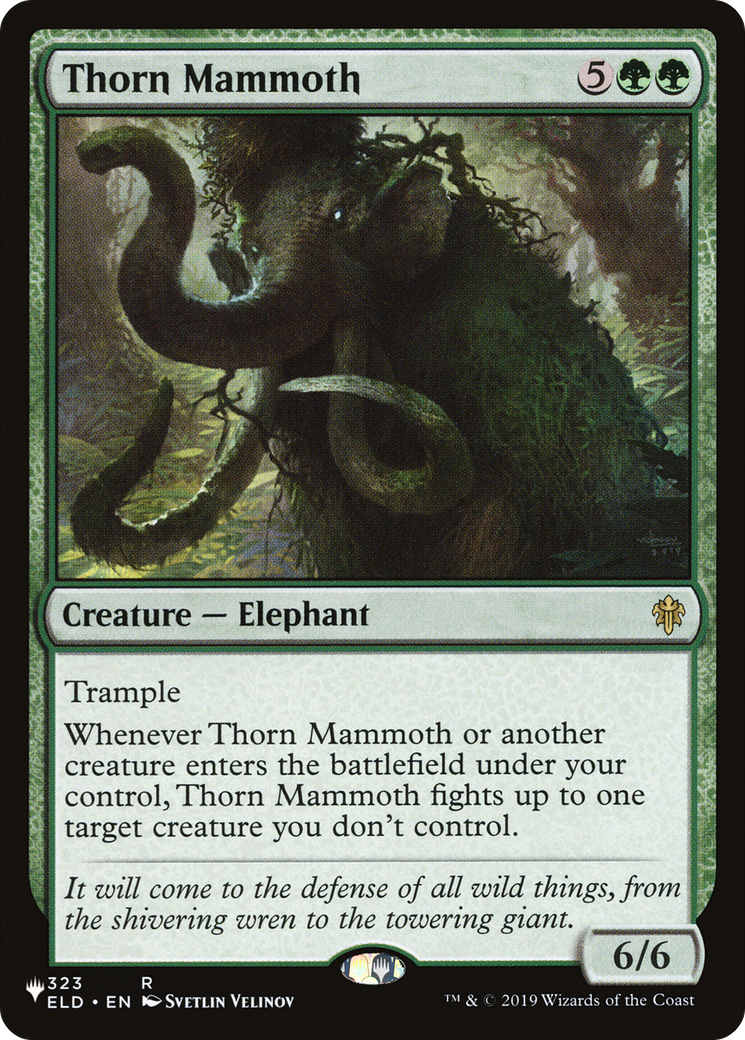 Thorn Mammoth (LIST-323/269) [Mystery Booster] The List MTG Single Wizards of the Coast