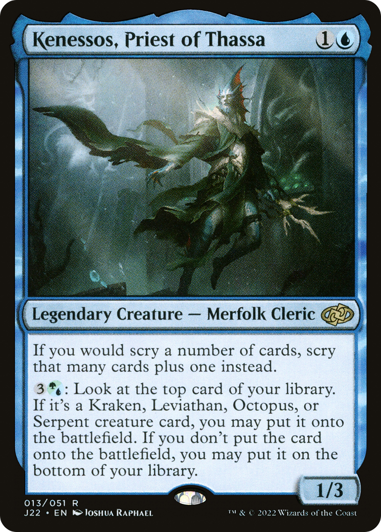 Kenessos, Priest of Thassa (J22-013) [Jumpstart 2022] MTG Single Wizards of the Coast