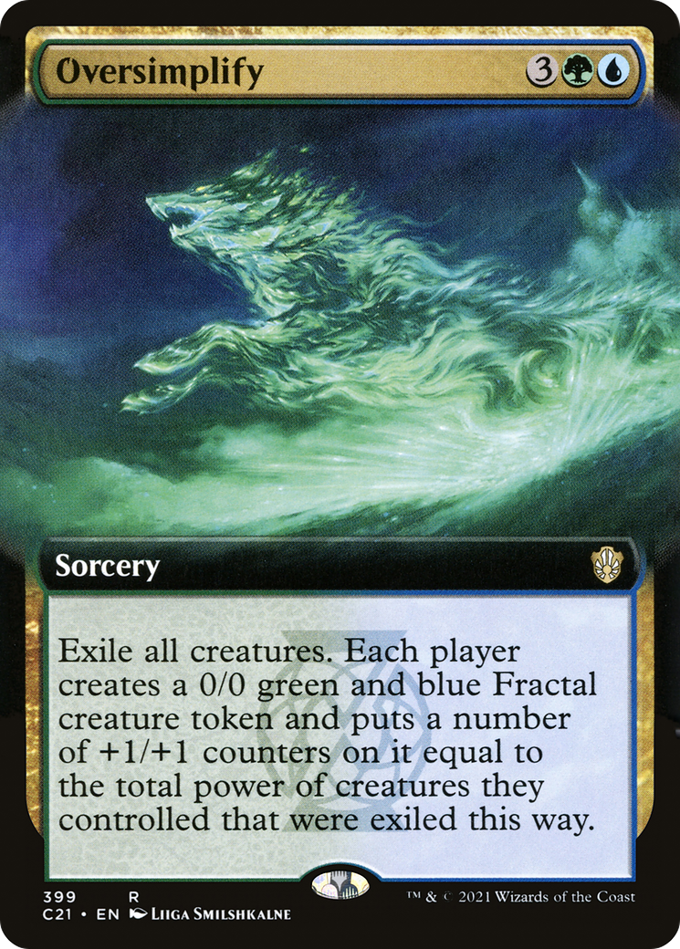 Oversimplify (C21-399) [Commander 2021] (Extended Art) MTG Single Wizards of the Coast