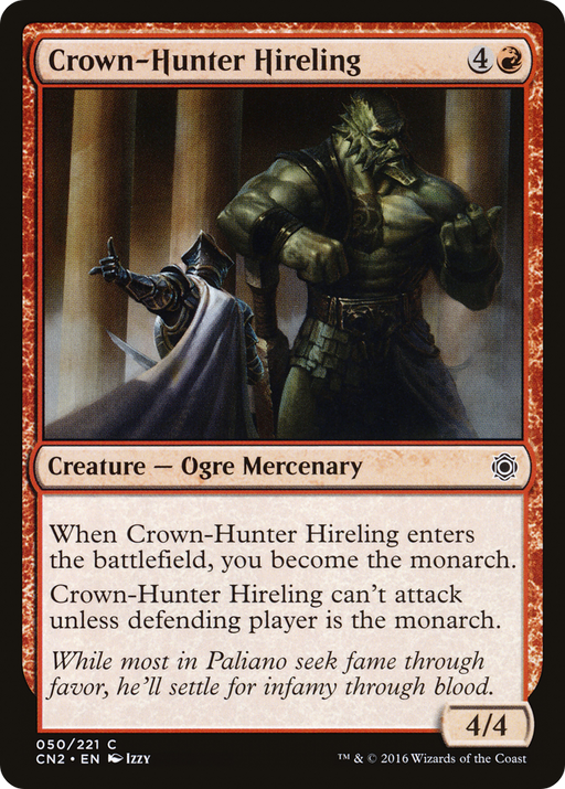 Crown-Hunter Hireling (CN2-050) [Conspiracy: Take the Crown] MTG Single Wizards of the Coast