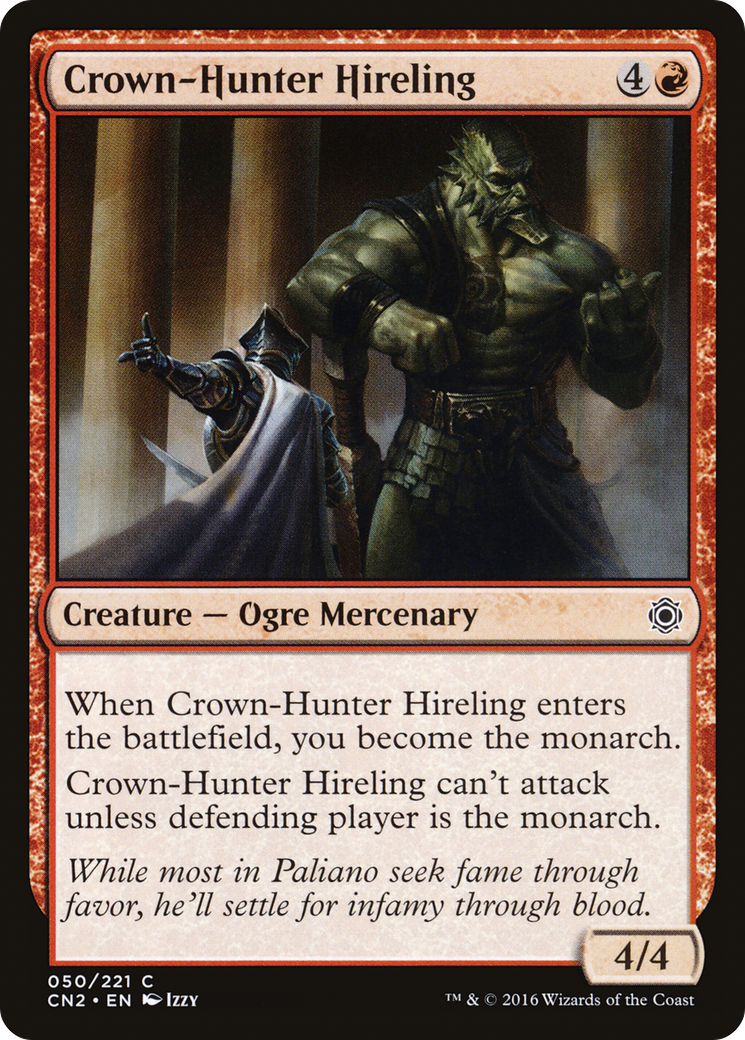 Crown-Hunter Hireling (CN2-050) [Conspiracy: Take the Crown] Foil MTG Single Wizards of the Coast