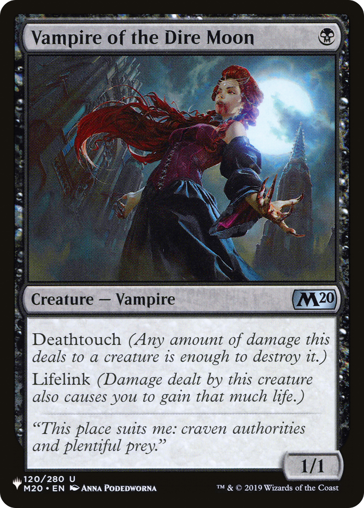Vampire of the Dire Moon (LIST-120/280) [Mystery Booster] The List MTG Single Wizards of the Coast