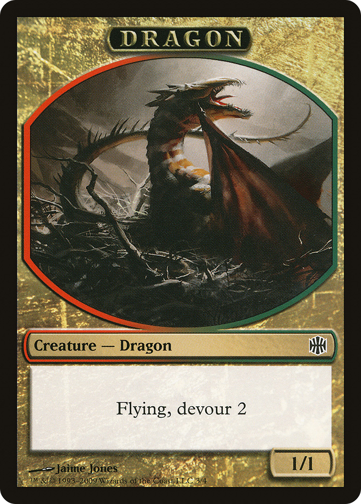 Dragon Token (ARB-003) [Tokens] Alara Reborn Tokens MTG Single Wizards of the Coast