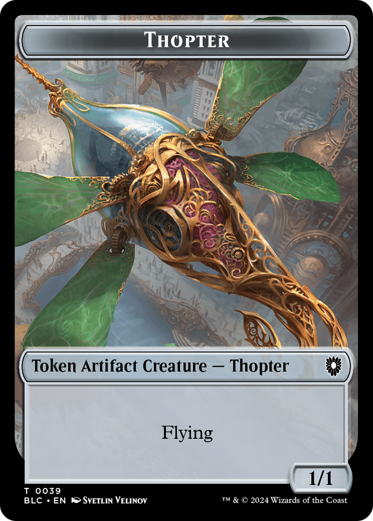 Thopter (TBLC-039) [Tokens] Bloomburrow Commander Tokens Foil MTG Single Wizards of the Coast