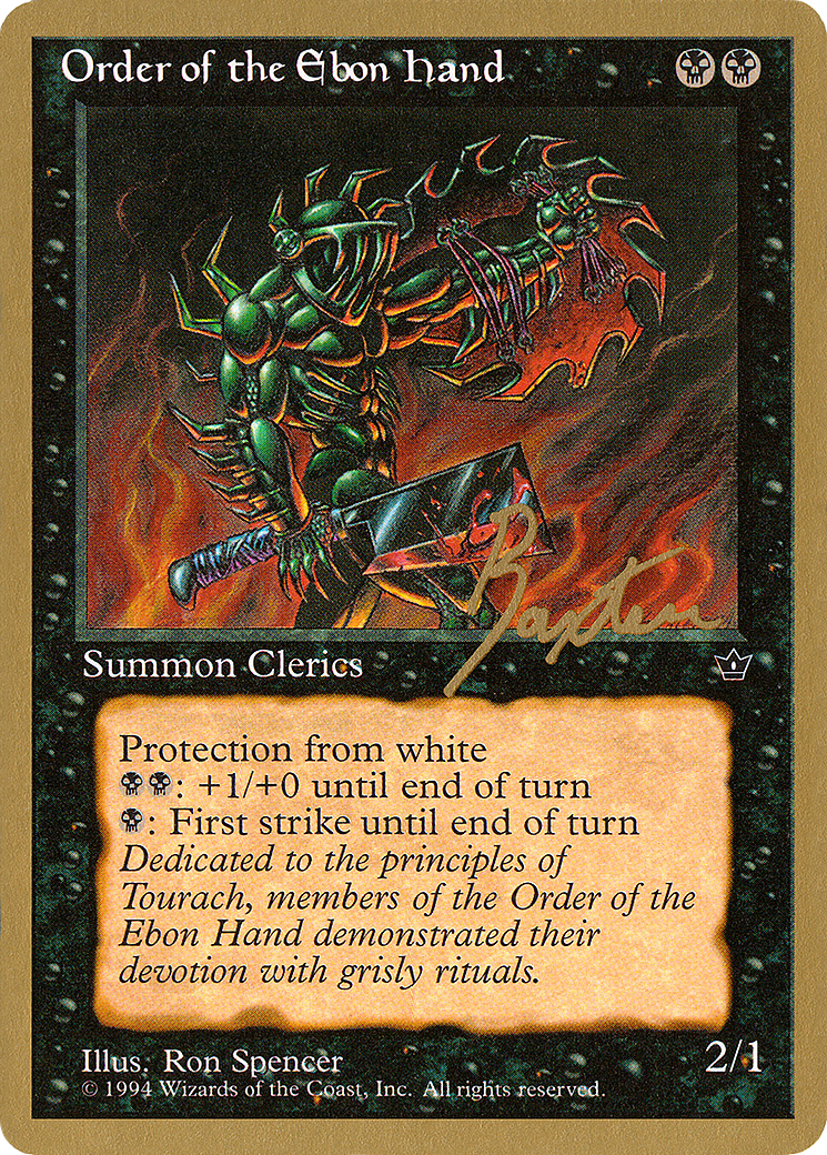 Order of the Ebon Hand (WCD-GB42C) [Misc] Pro Tour Collector Set MTG Single Wizards of the Coast