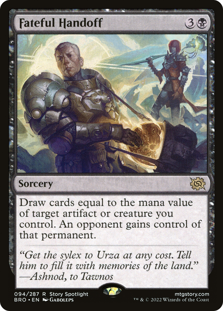 Fateful Handoff (BRO-094) [The Brothers' War] MTG Single Wizards of the Coast