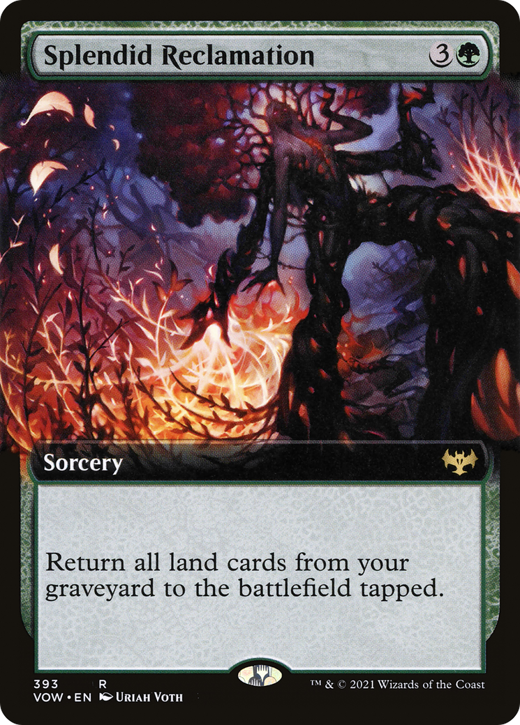 Splendid Reclamation (VOW-393) [Innistrad: Crimson Vow] (Extended Art) MTG Single Wizards of the Coast