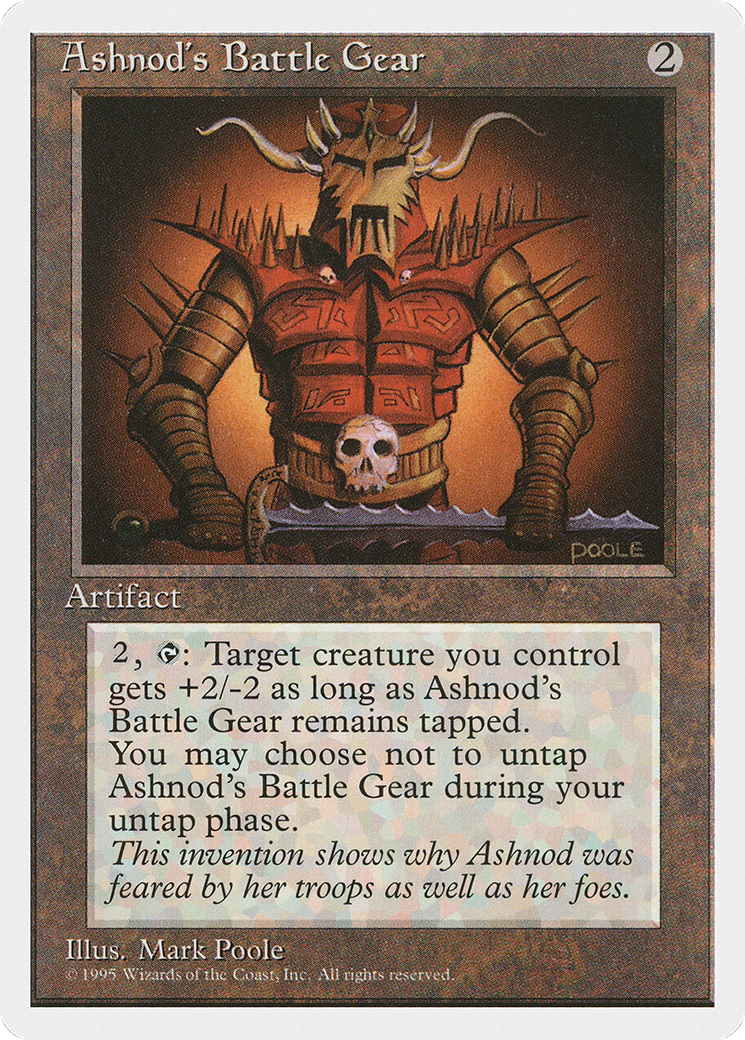 Ashnod's Battle Gear (4ED-296) [Fourth Edition] MTG Single Wizards of the Coast