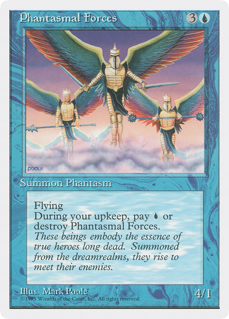 Phantasmal Forces (4ED-088) [Fourth Edition] MTG Single Wizards of the Coast