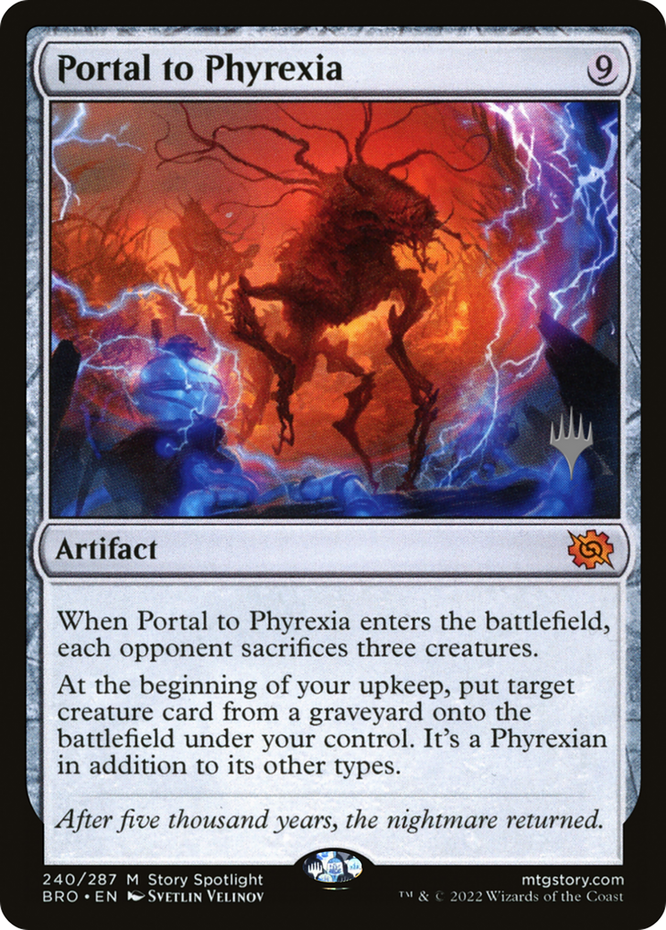 Portal to Phyrexia (PPBRO-240) [The Brothers' War Promos] Foil MTG Single Wizards of the Coast