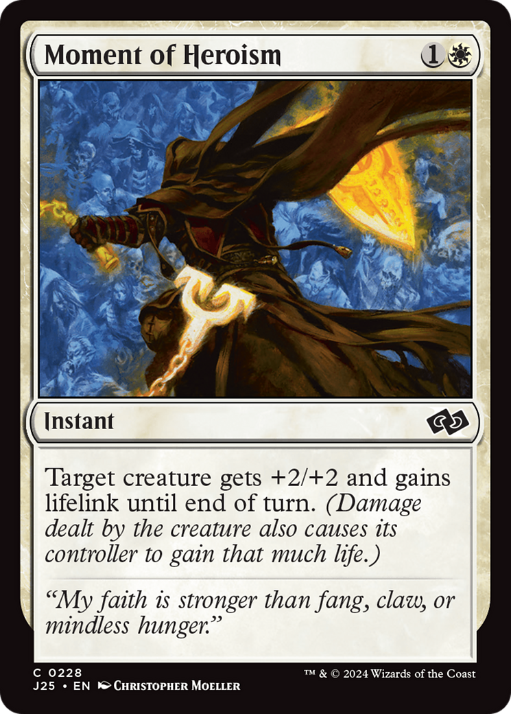 Moment of Heroism (J25-228) [Foundations Jumpstart] MTG Single Wizards of the Coast