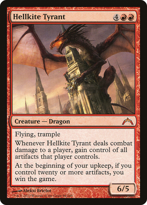 Hellkite Tyrant (GTC-094) [Gatecrash] MTG Single Wizards of the Coast