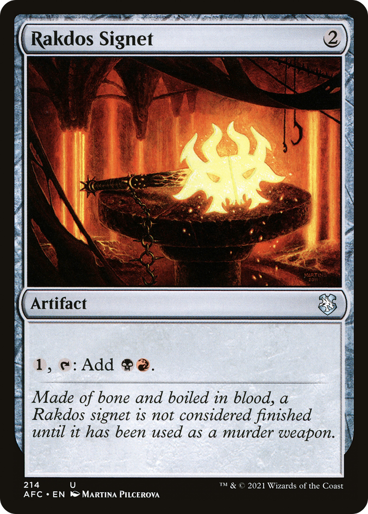 Rakdos Signet (AFC-214) [Forgotten Realms Commander] MTG Single Wizards of the Coast