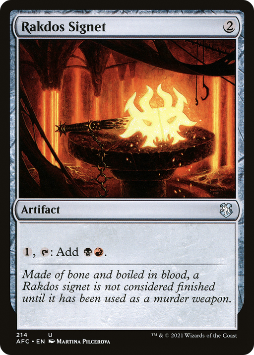 Rakdos Signet (AFC-214) [Forgotten Realms Commander] MTG Single Wizards of the Coast
