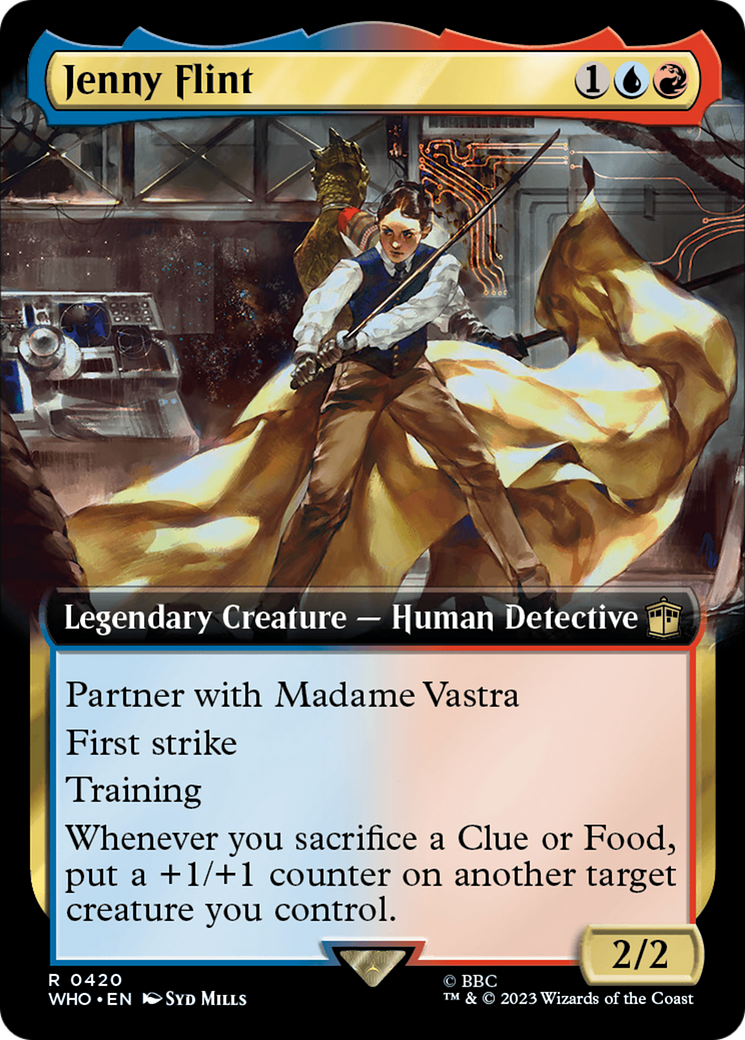 Jenny Flint (Extended Art) [Doctor Who] MTG Single Magic: The Gathering