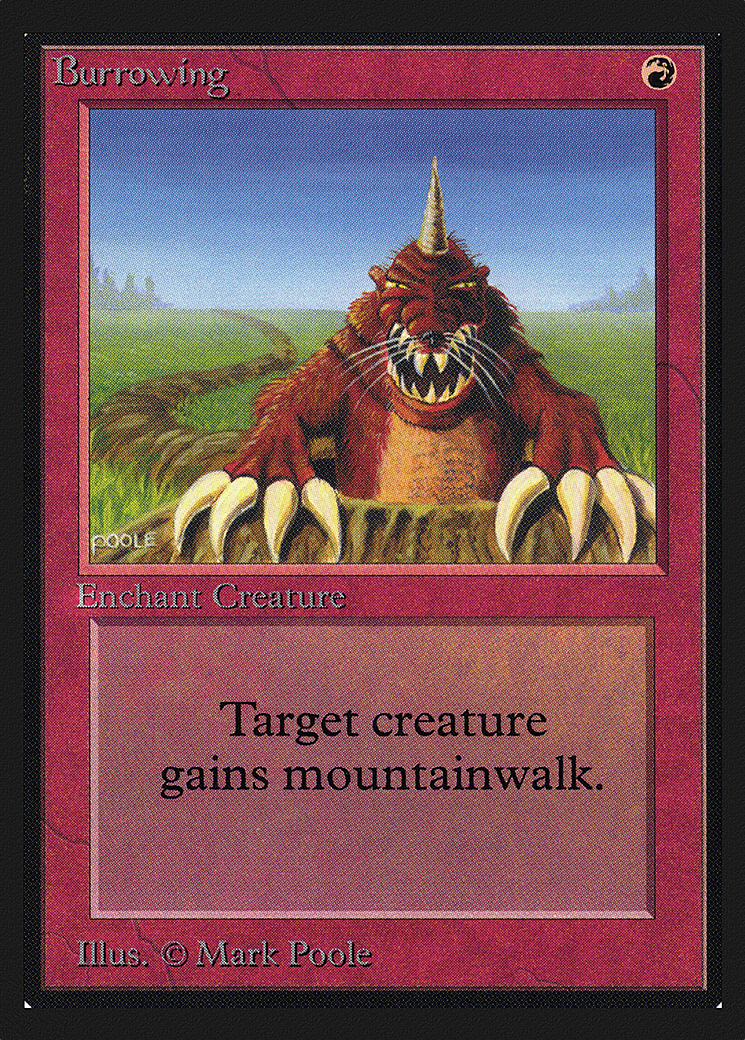 Burrowing (IED-139) [Intl. Collectors' Edition] MTG Single Wizards of the Coast