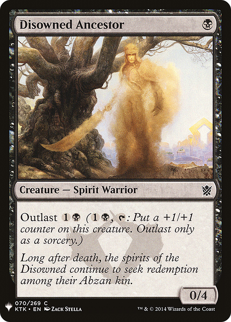 Disowned Ancestor (LIST-KTK-70) [Mystery Booster] The List MTG Single Wizards of the Coast