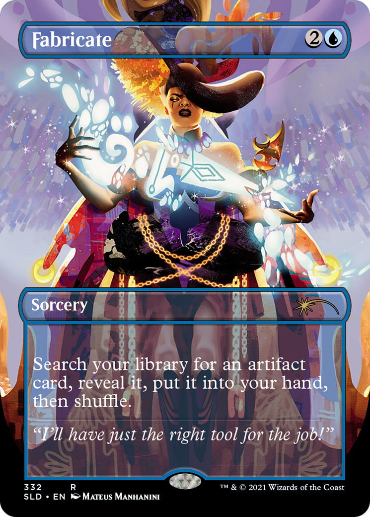 Fabricate (332) (SLD-332) [Secret Lair] Drop (Borderless) Foil MTG Single Wizards of the Coast