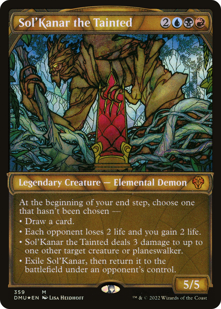 Sol'Kanar the Tainted (Textured Foil) (DMU-359) [Dominaria United] (Showcase) Foil MTG Single Wizards of the Coast