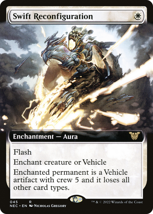 Swift Reconfiguration (NEC-045) [Neon Dynasty Commander] (Extended Art) MTG Single Wizards of the Coast