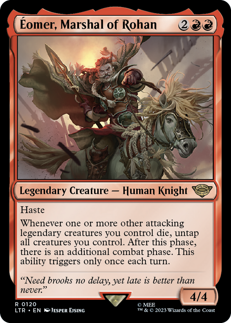 Eomer, Marshal of Rohan (LTR-120) [The Lord of the Rings: Tales of Middle-earth] MTG Single Wizards of the Coast