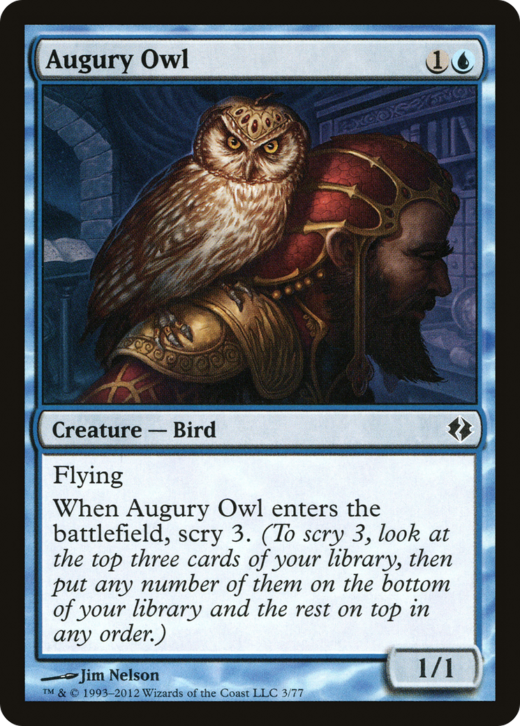 Augury Owl (DDI-003) [Misc] Duel Decks: Venser vs. Koth MTG Single Wizards of the Coast