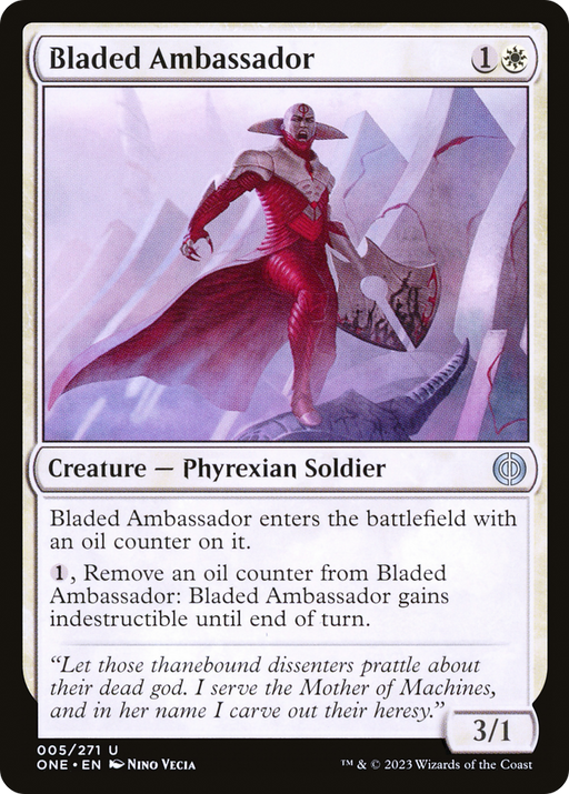 Bladed Ambassador (ONE-005) [Phyrexia: All Will Be One] Foil MTG Single Wizards of the Coast