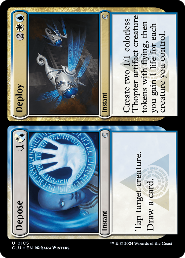Depose // Deploy (CLU-185) [Ravnica: Clue Edition] MTG Single Wizards of the Coast