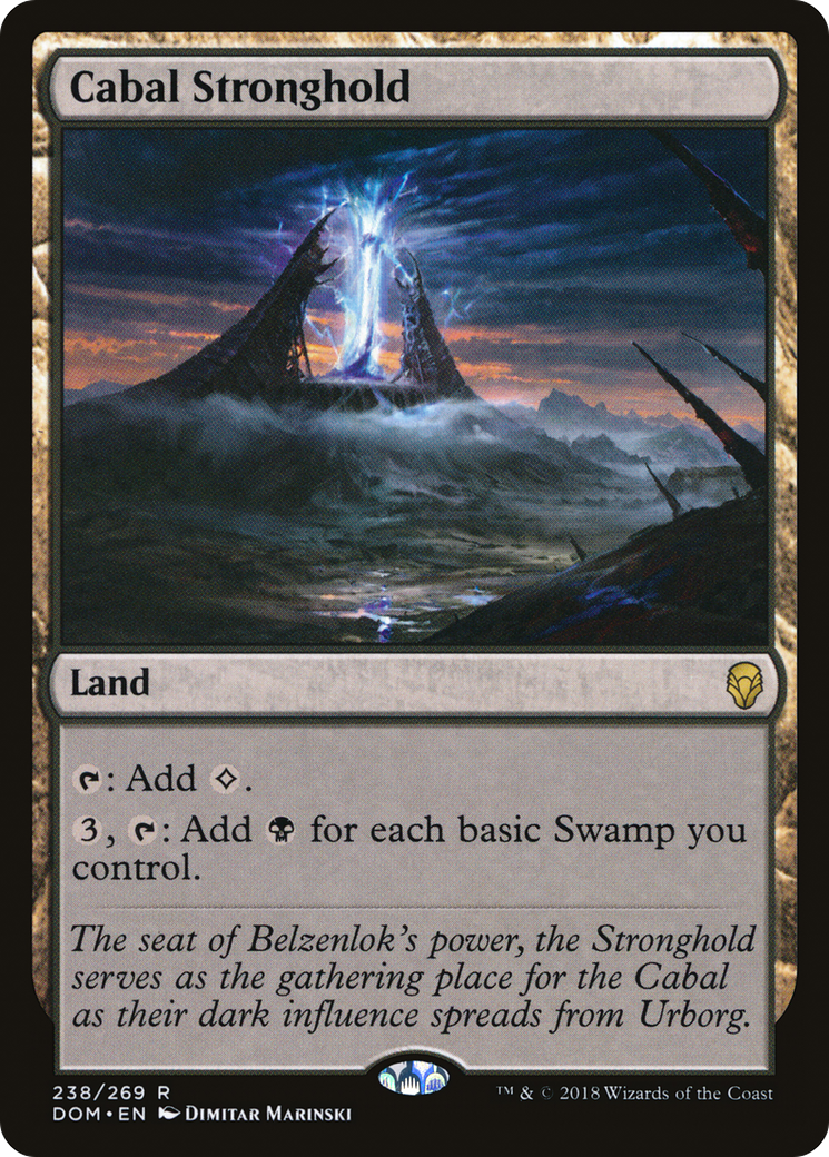 Cabal Stronghold (DOM-238) [Dominaria] Foil MTG Single Wizards of the Coast