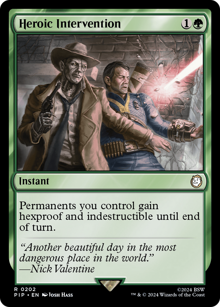 Heroic Intervention (PIP-202) [Fallout] MTG Single Wizards of the Coast