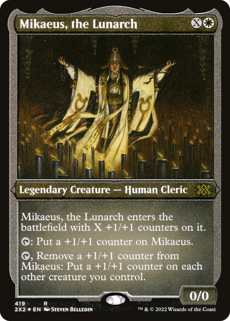 Mikaeus, the Lunarch (Foil Etched) (2X2-419) [Double Masters 2022] Foil MTG Single Wizards of the Coast