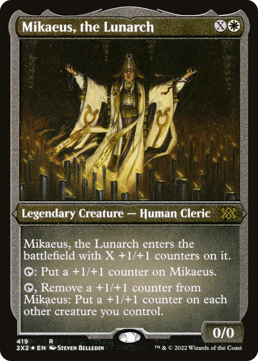 Mikaeus, the Lunarch (Foil Etched) (2X2-419) [Double Masters 2022] Foil MTG Single Wizards of the Coast