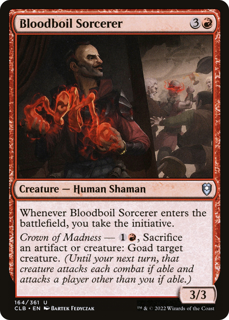 Bloodboil Sorcerer (CLB-164) [Commander Legends: Battle for Baldur's Gate] Foil MTG Single Wizards of the Coast