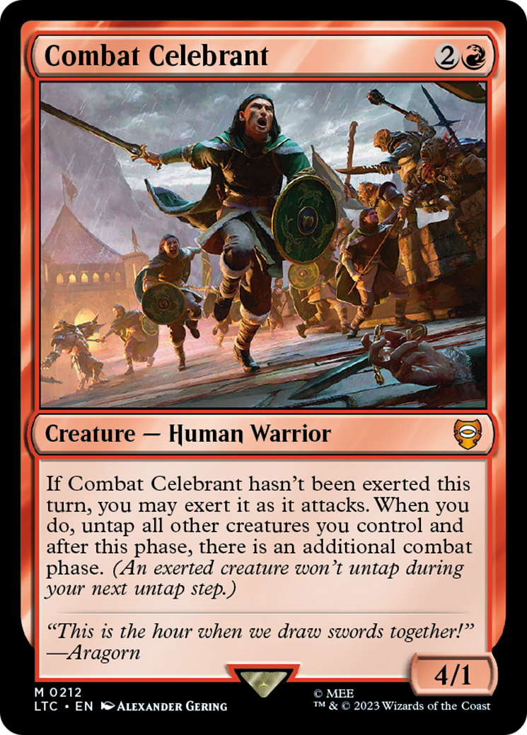 Combat Celebrant (LTC-212) [Tales of Middle-earth Commander] MTG Single Wizards of the Coast