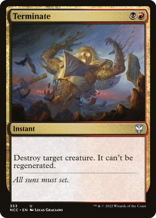 Terminate (NCC-353) [New Capenna Commander] MTG Single Wizards of the Coast