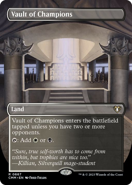 Vault of Champions (CMM-667) [Commander Masters] (Borderless) MTG Single Wizards of the Coast