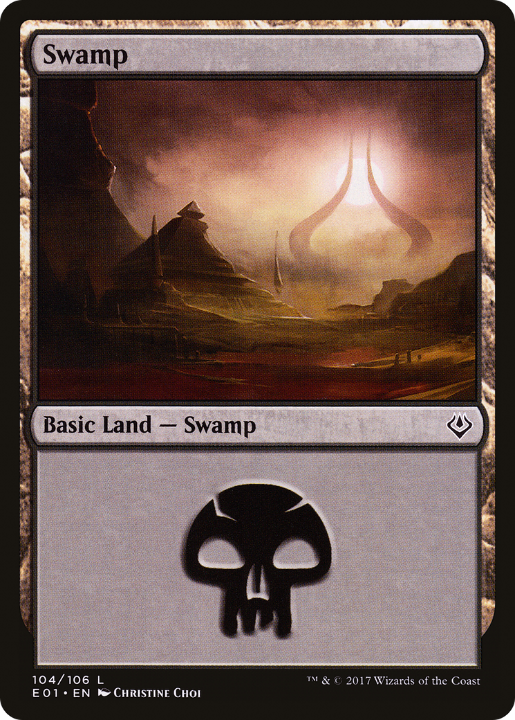 Swamp (104) [Archenemy: Nicol Bolas] MTG Single Magic: The Gathering