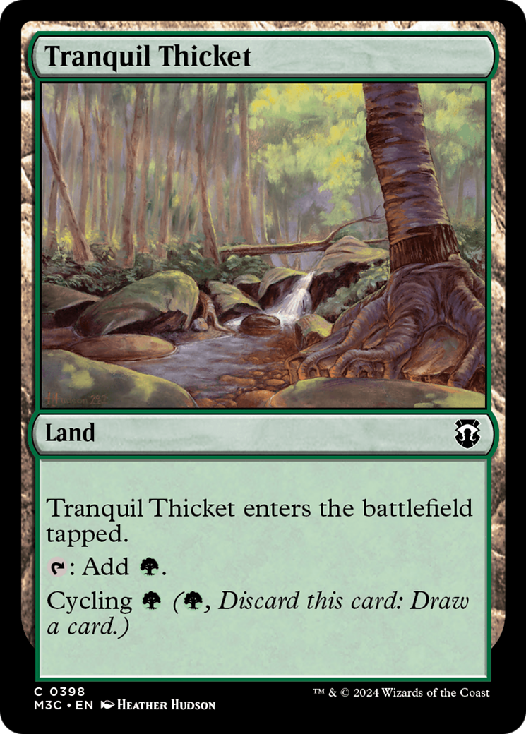 Tranquil Thicket (M3C-398) [Modern Horizons 3 Commander] MTG Single Wizards of the Coast