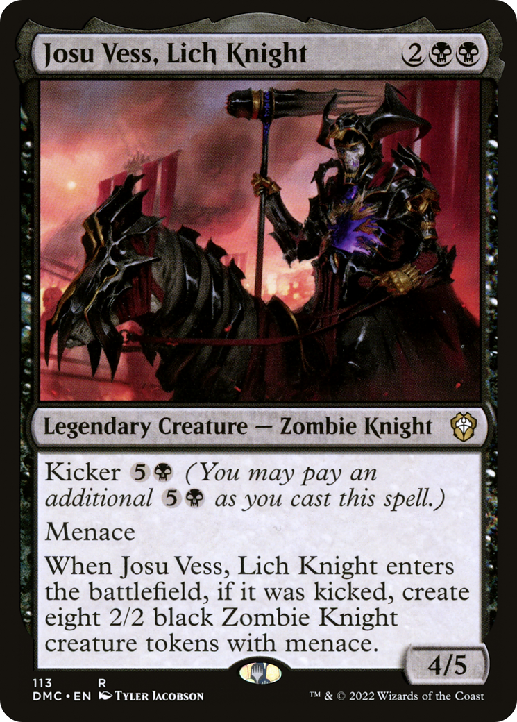Josu Vess, Lich Knight (DMC-113) [Dominaria United Commander] MTG Single Wizards of the Coast