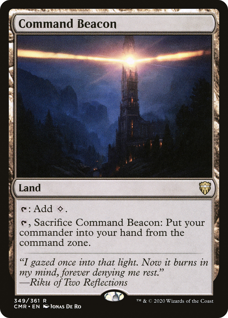 Command Beacon (CMR-349) [Commander Legends] Foil MTG Single Wizards of the Coast