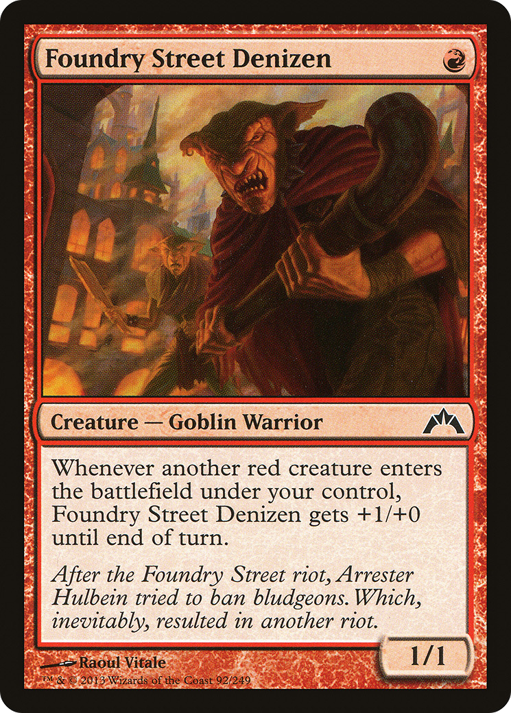 Foundry Street Denizen (GTC-092) [Gatecrash] Foil MTG Single Wizards of the Coast