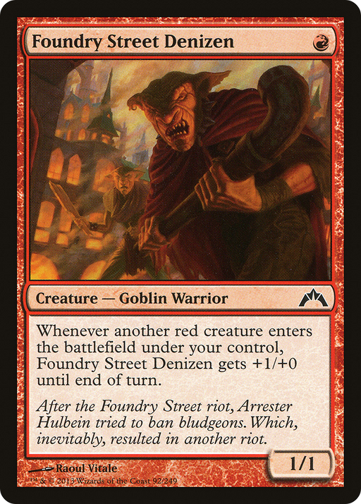 Foundry Street Denizen (GTC-092) [Gatecrash] Foil MTG Single Wizards of the Coast